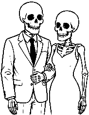 Skeleton Couple